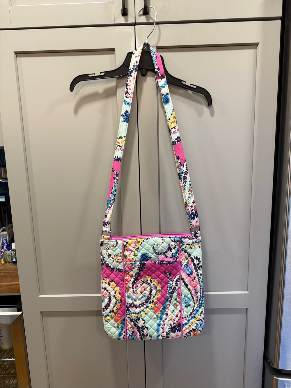 Vera Bradley Pink Multi Quilted Floral Crossbody